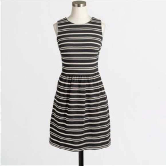J. Crew Dresses & Skirts - J. Crew black and white striped dress